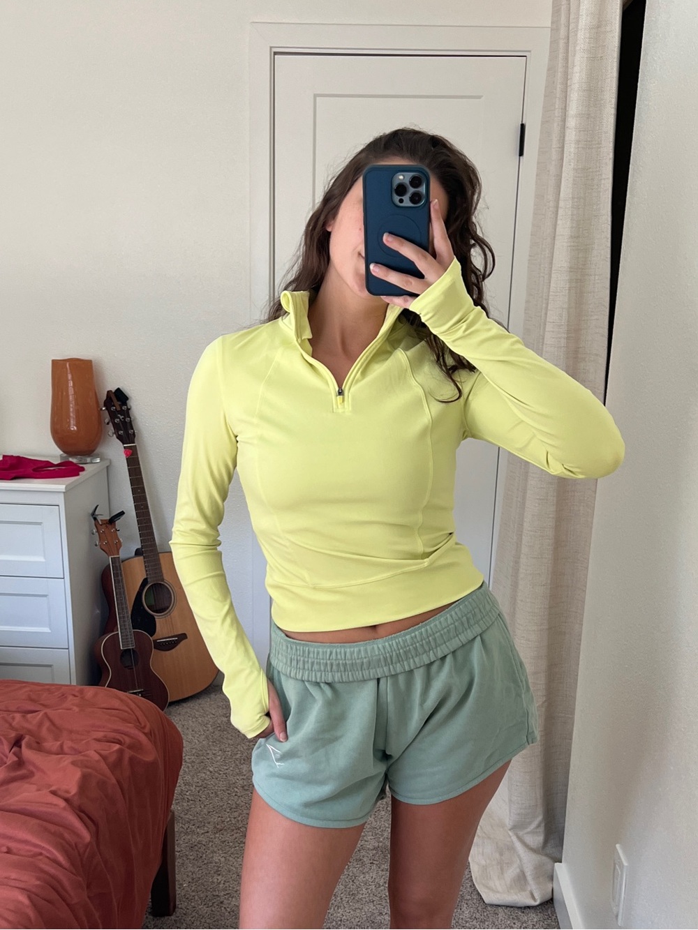 Yogalicious LUX Crosstrain Everyday Half Zip Jacket - Neon Yellow